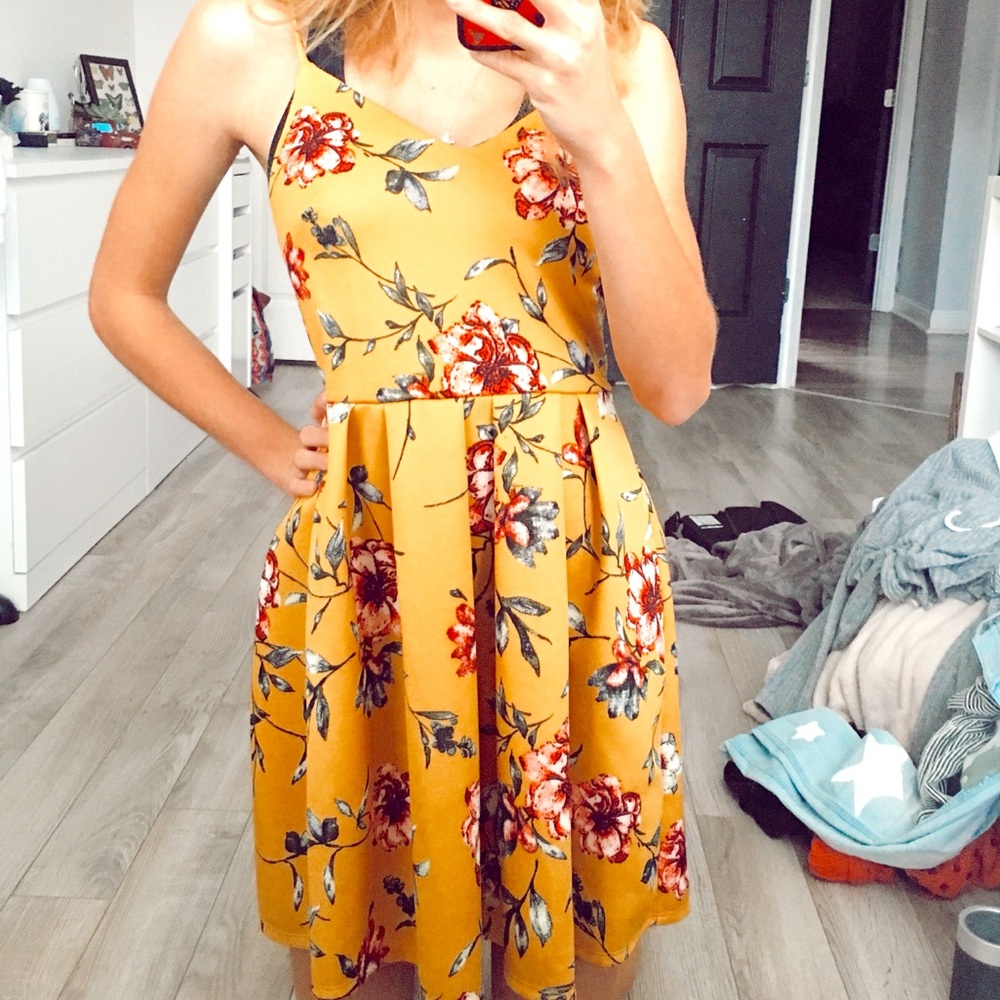 Yellow Flower Dress